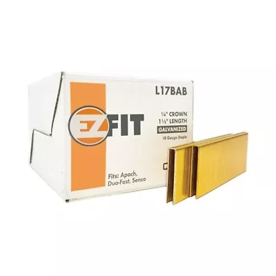 EZ Fit 1/4  X 1-1/2  Narrow Crown Staples (5000 Pack) • $44.99