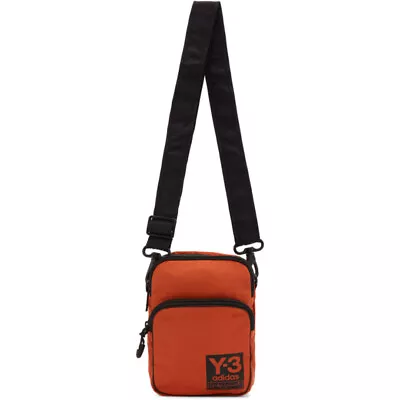 Y-3 300455 Orange Black Pack Airliner Bag 8x6 • $126.65