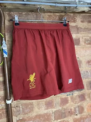 Official 2017/18 Liverpool FC Home Shorts 125 Year Anniversary Shorts Size S • £12.95