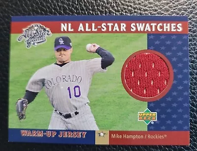 2002 UD All Star Game Mike Hampton Warm-Up Jersey ASN-MH Card • $1.90