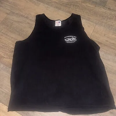 Vtg Biker Southernmost Ride Key West Florida Cropped Tank Top Bitch Fell Off XL • $44.99