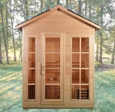 Outdoor Traditional Sauna Steam SPA 6 KW HARVIA Electric Heater 6 Person Wet Dry • $5116.10