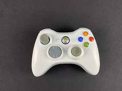 Genuine OEM White Microsoft Xbox 360 Wireless Controller No Back ~ Tested-Works • $13
