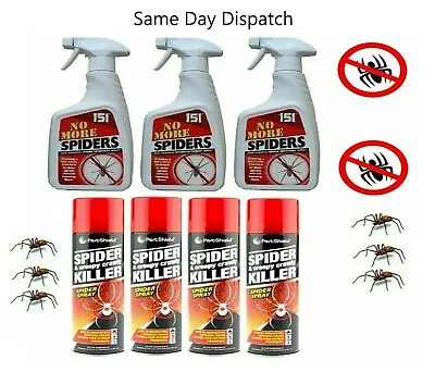 £8.95 • Buy No More Spiders - Creepy Crawly Insect Spider Killer Spray Kills Stop Repeller 