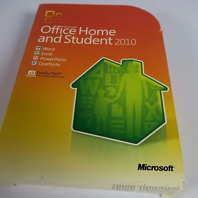 Microsoft Office Home And Student Family Pack For 3x 2010 Software For Windows  • $55.96