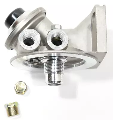 Diesel Fuel Filter Base Mount Priming Primer Pump 3/8  NPT Threaded 1-14 Spin On • $29.99