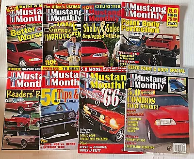 Mustang Monthly  Magazine 1994-1997  Lot Of 8 Magazines • $10.95