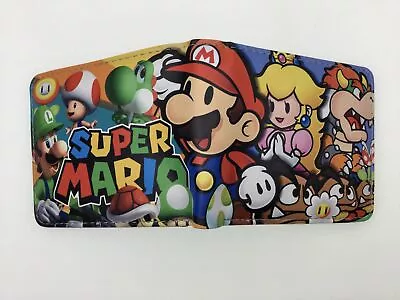 Super Mario Bowser PU Leather Wallet With Card Holder Bi-Fold Purse Wallets • $9.73