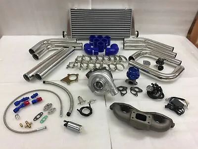 89-98 240SX S13 S14 SR20DET SR T3T4 .63 Turbo Kit Intercooler BOV CAST Manifold • $759.99