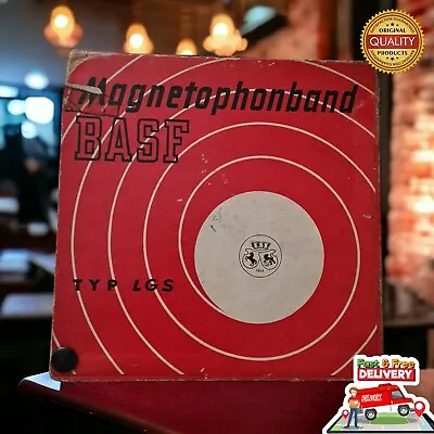 BASF  7  Inch Magnetophonband EMPTY  REEL TO REEL - Tape Spool Box -  FREE Post • £10.05