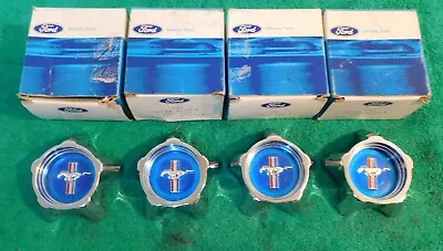 1967 Mustang GT GTA Fastback Coupe Convrt NOS STYLED STEEL WHEEL CENTER HUB CAPS • $399