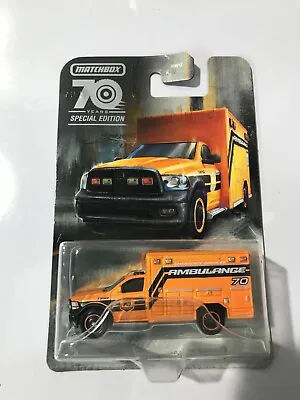 Matchbox Moving Parts 70 Year Special Edition 2019 RAM AMBULANCE • $4.99