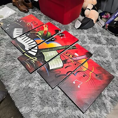 5 Piece Music Wall Art Canvas Set • $19.99