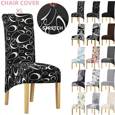 Stretch Dining Chair Covers Seat Slipcover Spandex Wedding Cover Removable XL • $9.49