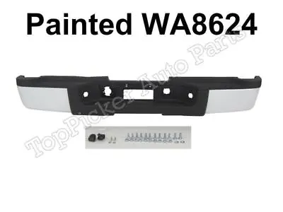 Painted Summit White WA8624 Rear Bumper Assy For 07-10 Chevy 3500HD Dual W/O H • $345.18