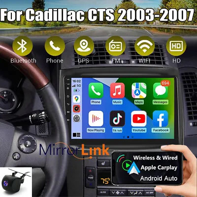 For 2003-2007 Cadillac CTS Android 13 Apple Carplay Car Stereo Radio GPS Navi • $160.52