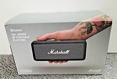 Brand New In Sealed Box Marshall Emberton Bluetooth Portable Speaker Black Brass • £114.99