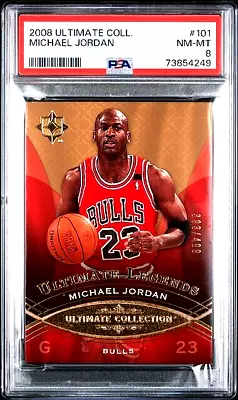 2008-09 Ultimate Collection Michael Jordan Ultimate Legends /499 PSA 8 BULLS • $169.95