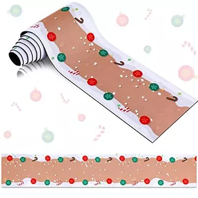  Christmas Village Accessories Village Street Mat Christmas Street Candy Cane • $17.04