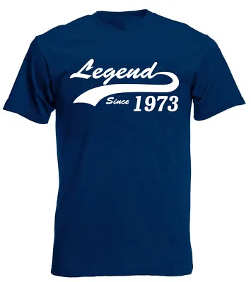 £9.99 • Buy Legend 1973 T-Shirt, Mens 50th Birthday Gifts Presents, Gift Ideas For Men Dad