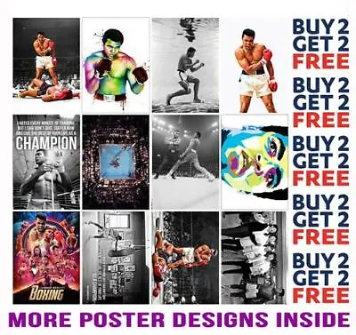 Muhammad Ali Boxing Gym Poster Print A4 A3 Size - Buy 2 Get Any 2 Free • £8.97