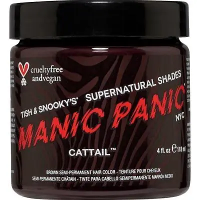 MANIC PANIC Cattail Semi Permanent Medium Brown Hair Dye 4oz • $16.35