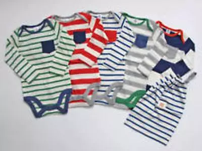 £6.99 • Buy Ex Baby Boden Boys Stripe Bodysuits Vests Age  0 3 6 12 18 24 36 Months