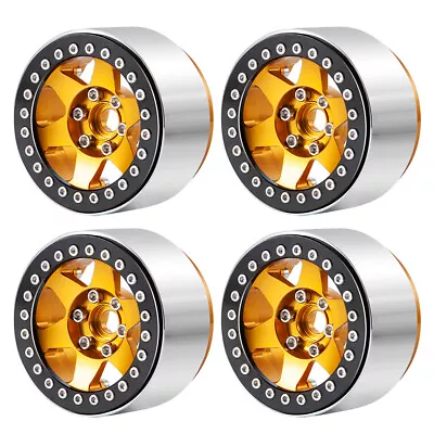 2.2'' Beadlock Wheel Rim 25MM 35MM Width For 1:10 RC Car SCX10 90046 Wraith TRX4 • £21.19