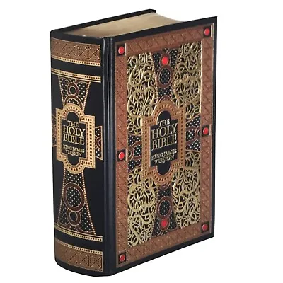 ❤️THE HOLY BIBLE King James Version Gustave Dore Illustrated Leather Bound NEW • $28.95