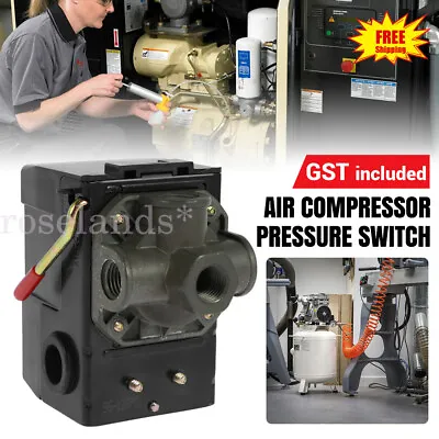 Heavy Duty 4 Ports 95-125 PSI Air Compressor Pressure Switch NPT Control Valve • $22.43