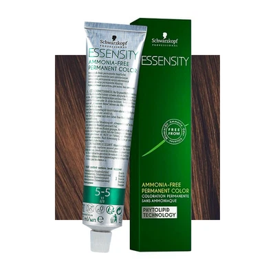Schwarzkopf Essensity 5-5 Light Golden Brown 60ml - Permanent Color Without Ammo • £17