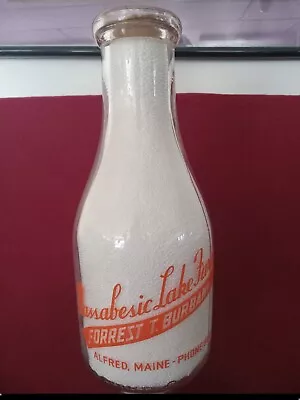 Milk Bottle Quart Maine • $29.99
