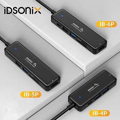 IDSONIX Type C HUB USB 3.0 HDMI RJ45 SD PD 100W Charger For MacBook Pro Splitter • $18.99