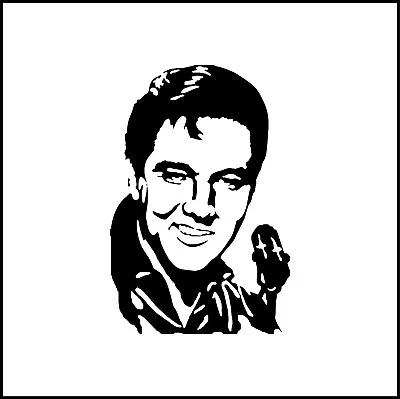 Elvis Presley Portrait King Of Rock Vinyl Decal/Sticker  • $8