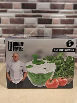 NIB! Robert Irvine Salad Spinner Vegetable Washer Dryer Drainer Strainer W/Bowl • $24.99