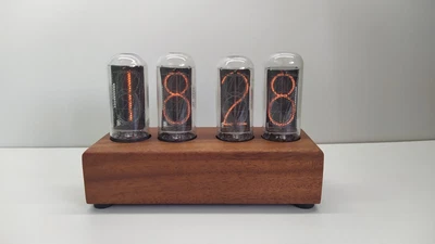$300 • Buy Nixie Tubes Clock IN-18, Ideal Gift, Gift Idea, The Case Is Made Of Oak