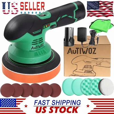 6  Cordless Polisher DA Buffer Sander Polishing Machine Car Detailing Tool Kit • $74.97