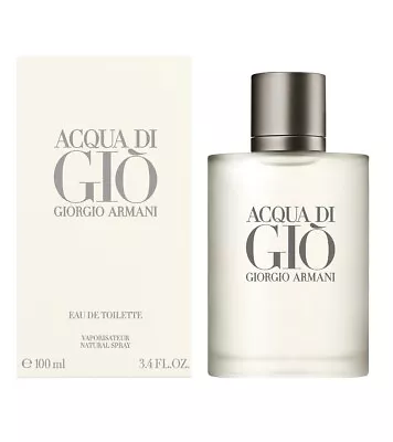 New Giorgio Armani Acqua Di Gio Mens Eau De Toilette 100ml • $123.99