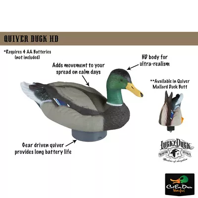 New Lucky Duck Quiver Duck Hd Motion Decoy Remote Bag • $69.90