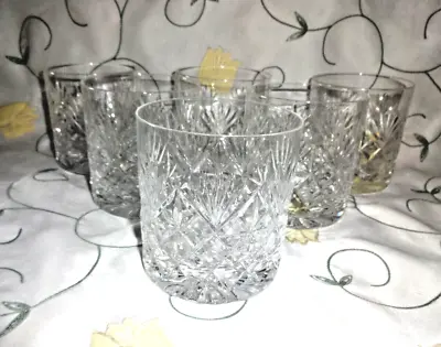 £14.99 • Buy Set Of 6 Royal Doulton Crystal Glass Whiskey Tumblers