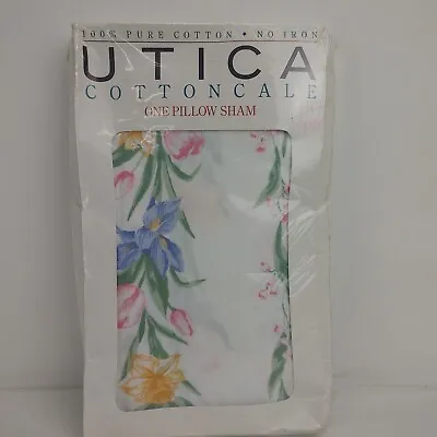 VTG Utica Cottoncale One Standard Pillow Sham New Sealed  • $7.03