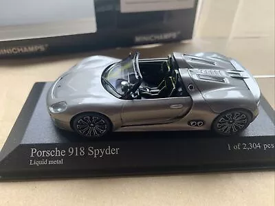 Porsche 918 Spyder 1/43 Car Model By Minichamps Limited Edition • $93.25