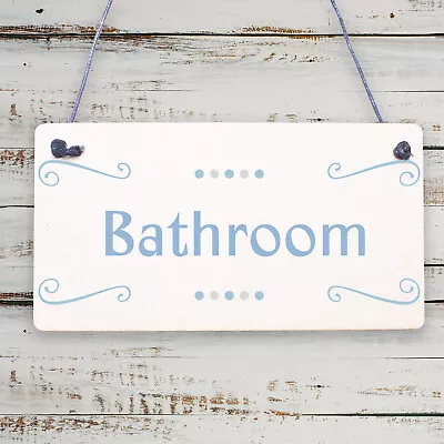 Loo Bathroom Signs Seaside Plaques Nautical Gifts Shabby Chic Vintage Home Decor • £3.95