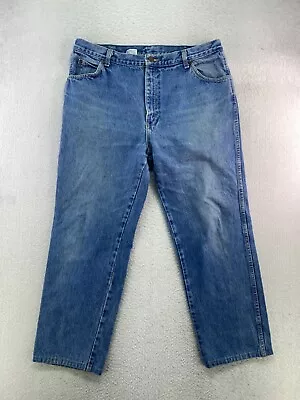Vintage Calvin Klein USA Made Mens Size 34x27* Shrunken Stone Wash Straight Jean • $17.05