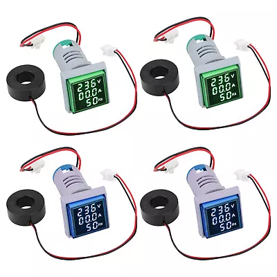 AC 60-500V 0-100A 3 In 1 Voltmeter Ammeter Digital Frequency Meter LED Indicator • $12.98