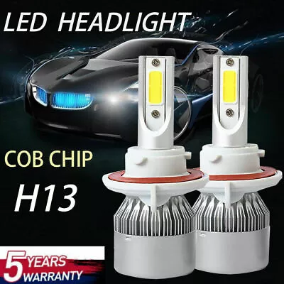 2X 9008 H13 LED Headlight Bulbs Kit For Ford F150 2004-2014 High Low Beam 6000K • $11.89