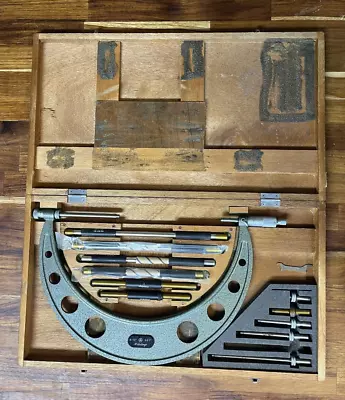 Mitutoyo 6  - 12  Outside Micrometer No. 104-138 With Interchangeable Anvils • $260