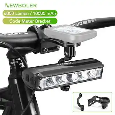 Bicycle Light Front 10000mAh Bike Light 6000Lumen Flashlight USB Charging • $67.72