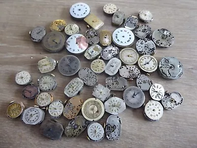 50 Quality Job Lot  Vintage Watch Movements  Some Working • $12.32