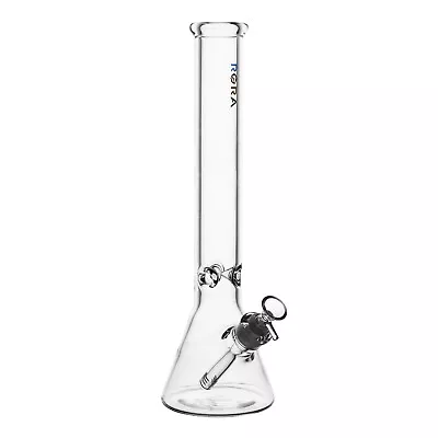 RORA 16 Inch  Glass Bong Thick Heavy Bong Clear Hookah Water Pipe 14mm Bowl • $34.99